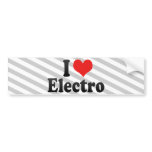 I Love Electro Bumper Stickers
