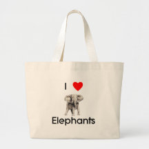 I love elephants Bag