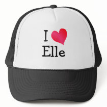 I Love Elle Trucker Hats