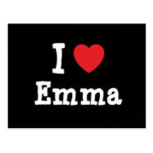 I love Emma heart T-Shirt Postcard