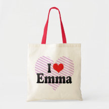 I Love Emma Tote Bag