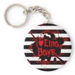 I Love Emo Boys Keychains
