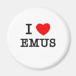 I Love Emus Magnet