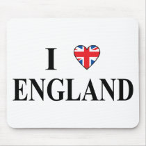 I Love England Mousepads