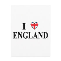 I Love England Postcard
