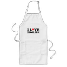 I Love English Apron