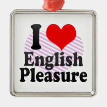 I love English Pleasure Christmas Ornaments