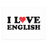 I Love English Postcard
