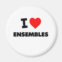 I love Ensembles Fridge Magnet
