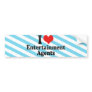 I Love Entertainment Agents Bumper Sticker