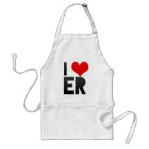 I Love ER Apron