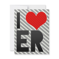 I Love ER Invites