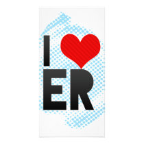 I Love ER Personalized Photo Card