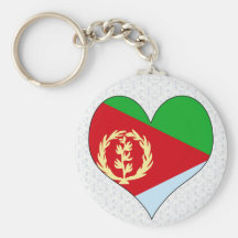 I Love Eritrea Keychain