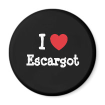 I love Escargot heart T-Shirt Refrigerator Magnet