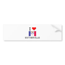 I Love ESTHERVILLE Iowa Bumper Sticker