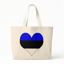 I Love Estonia Tote Bags