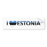i love estonia bumper stickers