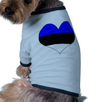 I Love Estonia Dog Clothes