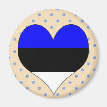 I Love Estonia Fridge Magnet