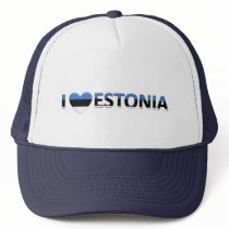i love estonia mesh hat