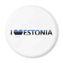 i love estonia refrigerator magnets