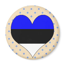 I Love Estonia Fridge Magnet