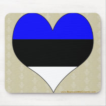 I Love Estonia Mousepad