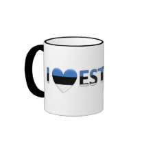 i love estonia coffee mug