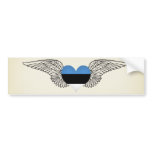 I Love Estonia -wings bumper stickers