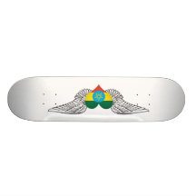 I Love Ethiopia -wings Skate Board Deck