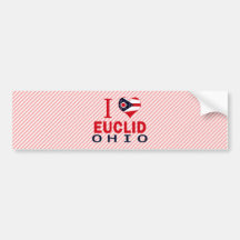I love Euclid, Ohio Bumper Stickers