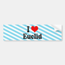 I Love Euclid, United States Bumper Sticker
