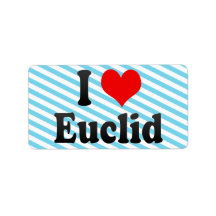 I Love Euclid, United States Personalized Address Labels