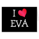 I Love Eva cards