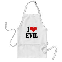 I Love Evil Aprons