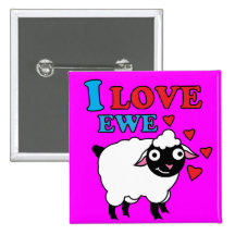 I love Ewe Button