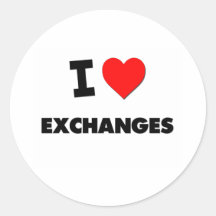 I love Exchanges Sticker