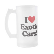 I Love Exotic Cars! Mugs