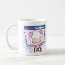 I Love Facebook Mug