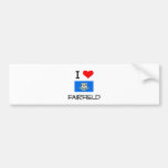 I Love Fairfield Connecticut Bumper Sticker