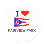 I Love Fairview Park Ohio Round Sticker