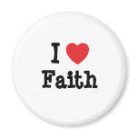I love Faith heart T-Shirt magnets