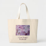 I Love Family PICNICS! Tote bag Purple Hydrangeas