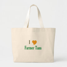 I Love Farmer Tans Tote Bag