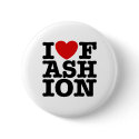 I Love Fashion buttons