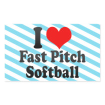 I love Fast Pitch Softball Sticker