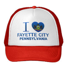 I Love Fayette City, PA Hats