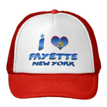 I love Fayette, New York Hats