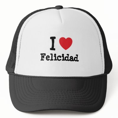 Baby Trucker Hats on Love Felicidad Heart T Shirt Trucker Hats By Funnycustomtshirts